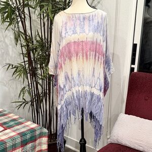 Tie-Dye Fringe Women Top